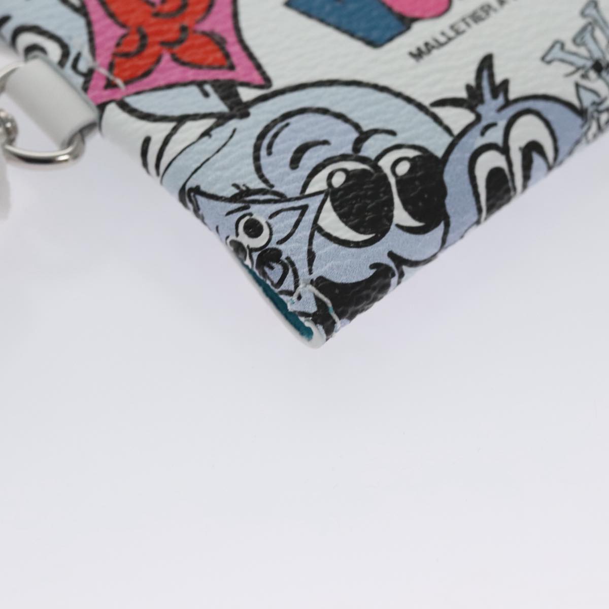 LOUIS VUITTON Monogram Comics Trio Amberop Clutch Bag White M82014 Auth 95129S