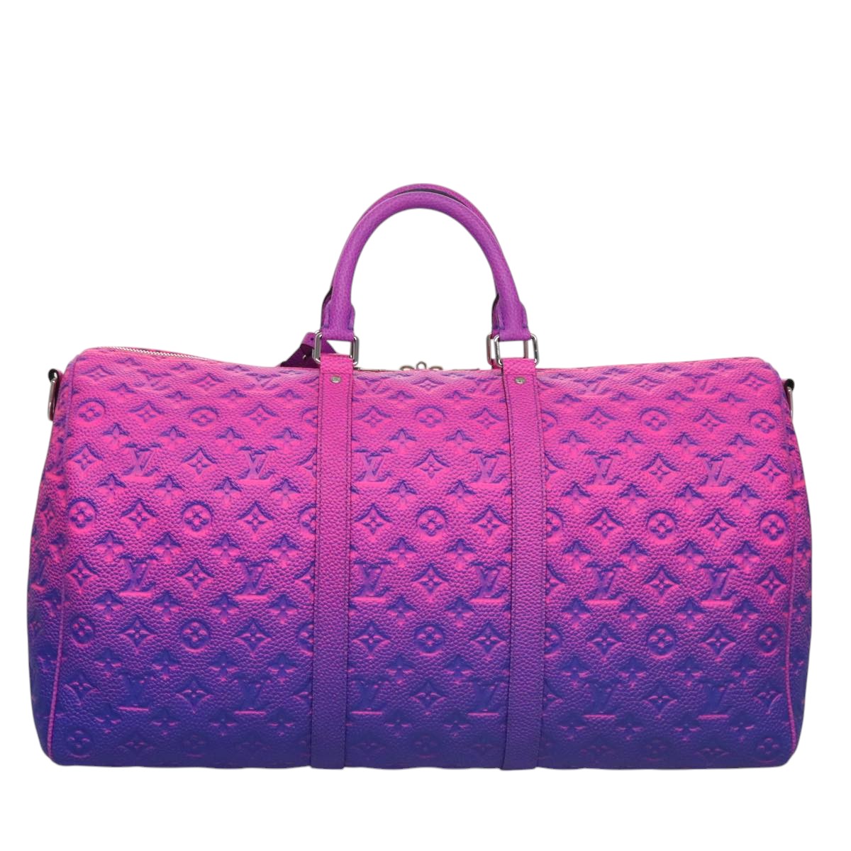 LOUIS VUITTON Monogram Illusion Keepall Bandouliere 55 Bag M59713 LV Auth 95130SM