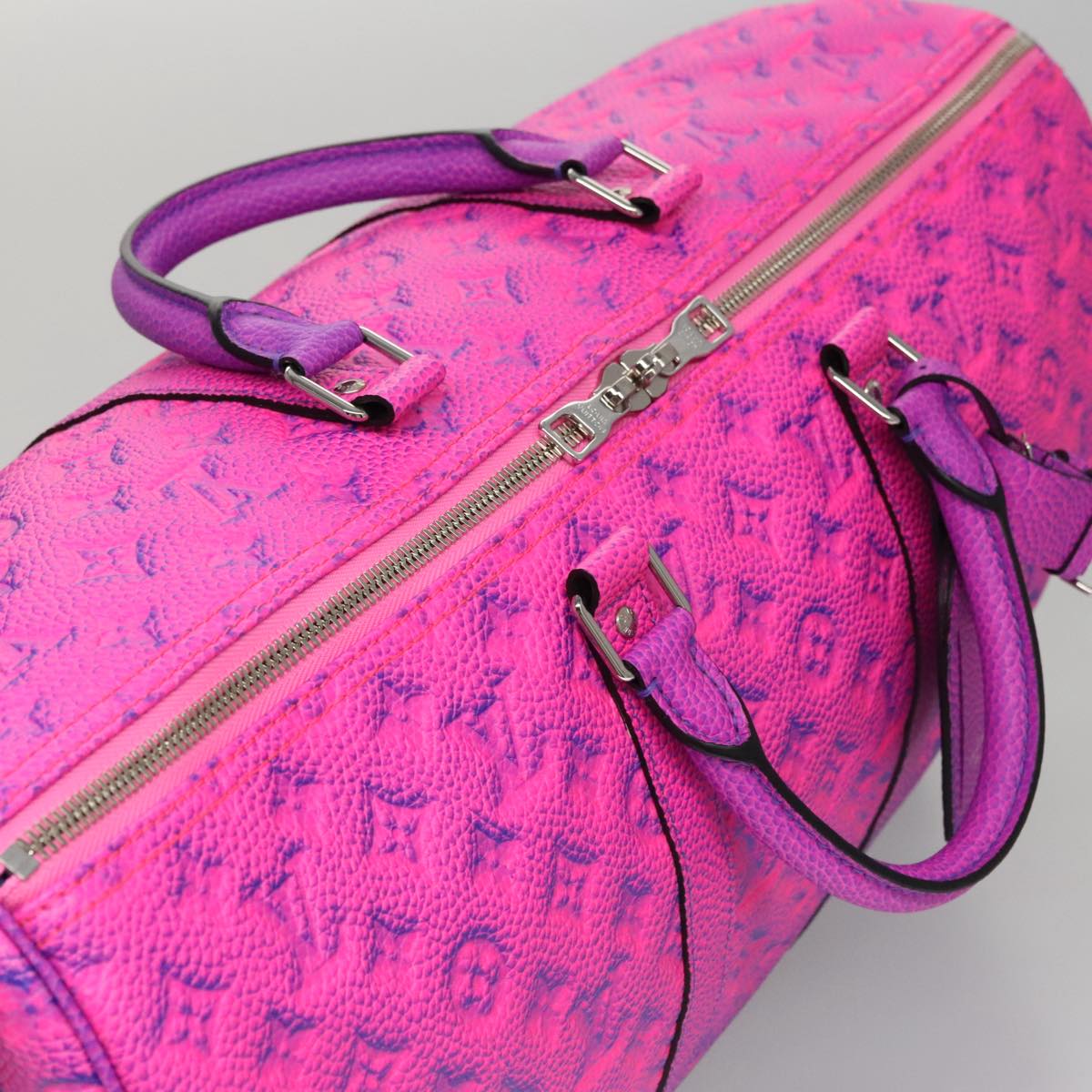 LOUIS VUITTON Monogram Illusion Keepall Bandouliere 55 Bag M59713 LV Auth 95130SM