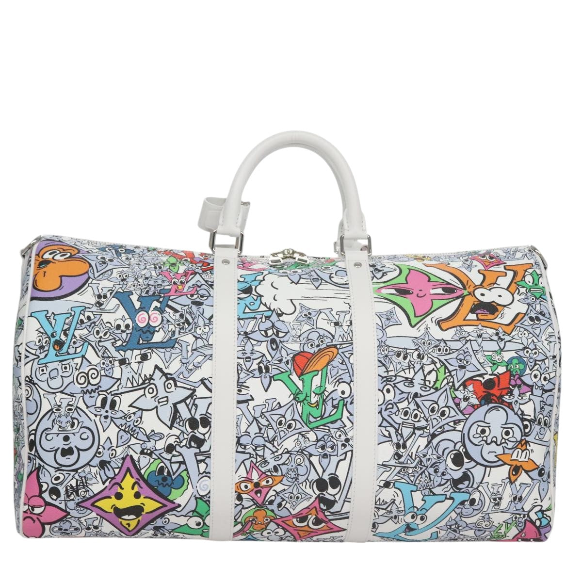 LOUIS VUITTON Monogram Comics Keepall Bandouliere 50 Bag M21863 LV Auth 95131SM
