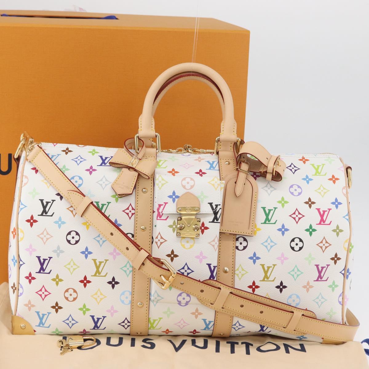 LOUIS VUITTON Multicolor LV × TM Keepall Bandouliere 45 Bag M13742 Auth 95132SM
