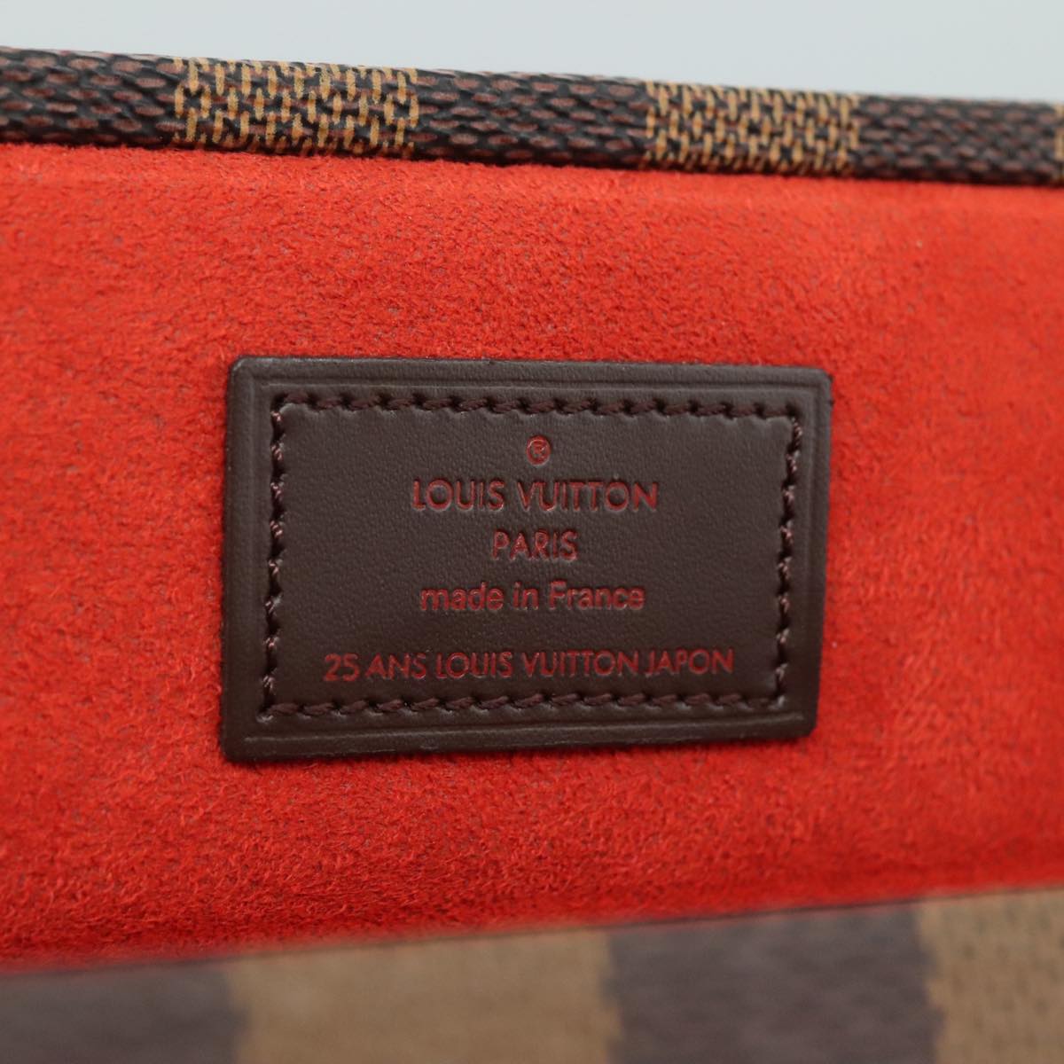 LOUIS VUITTON Damier Ebene Watch case Accessory Case LV Auth 95137SV