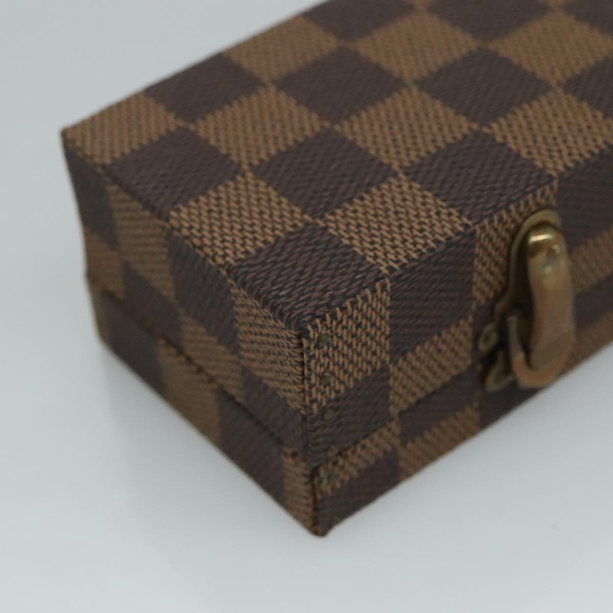 LOUIS VUITTON Damier Ebene Watch case Accessory Case LV Auth 95137SV