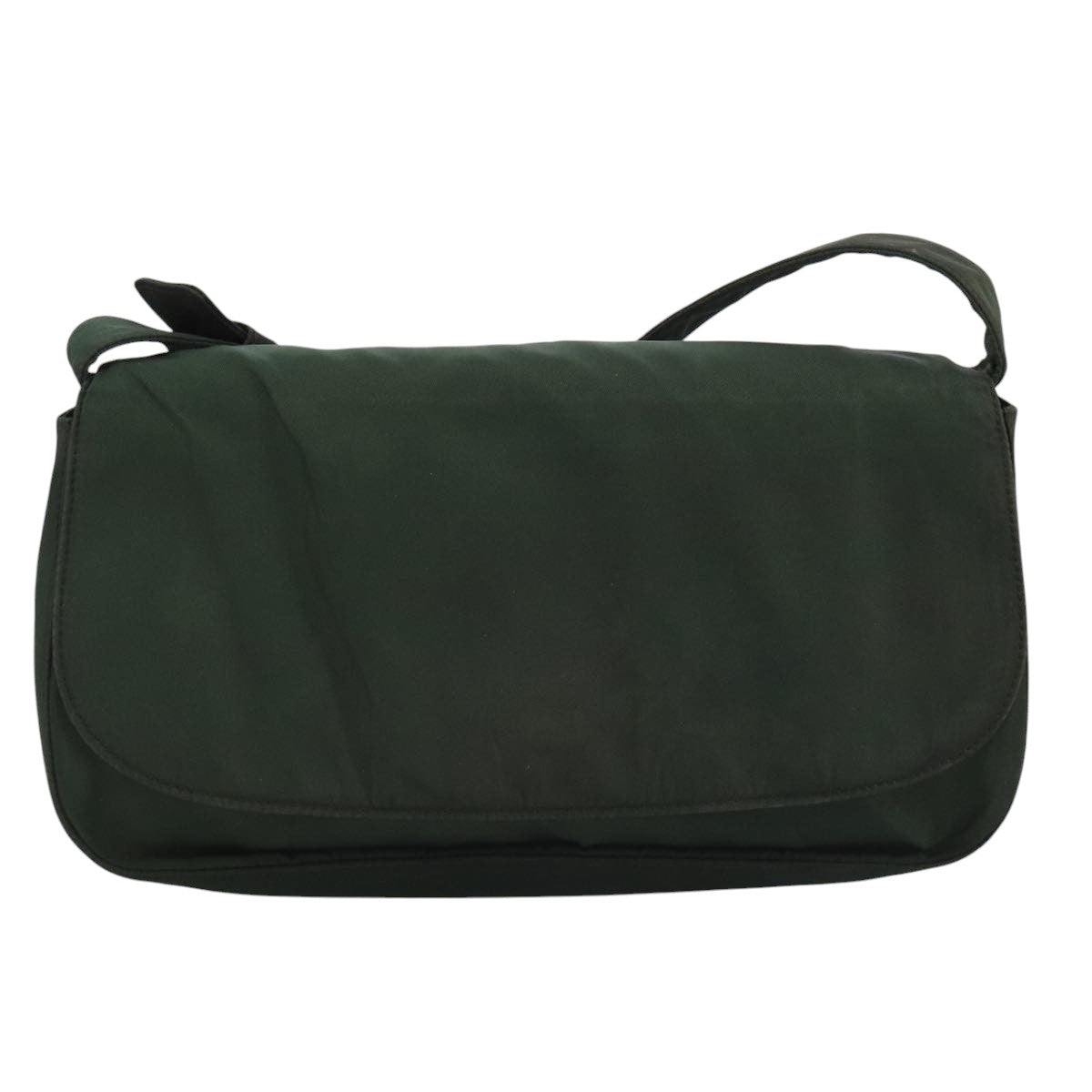 PRADA Shoulder Bag Nylon Green Auth 95145
