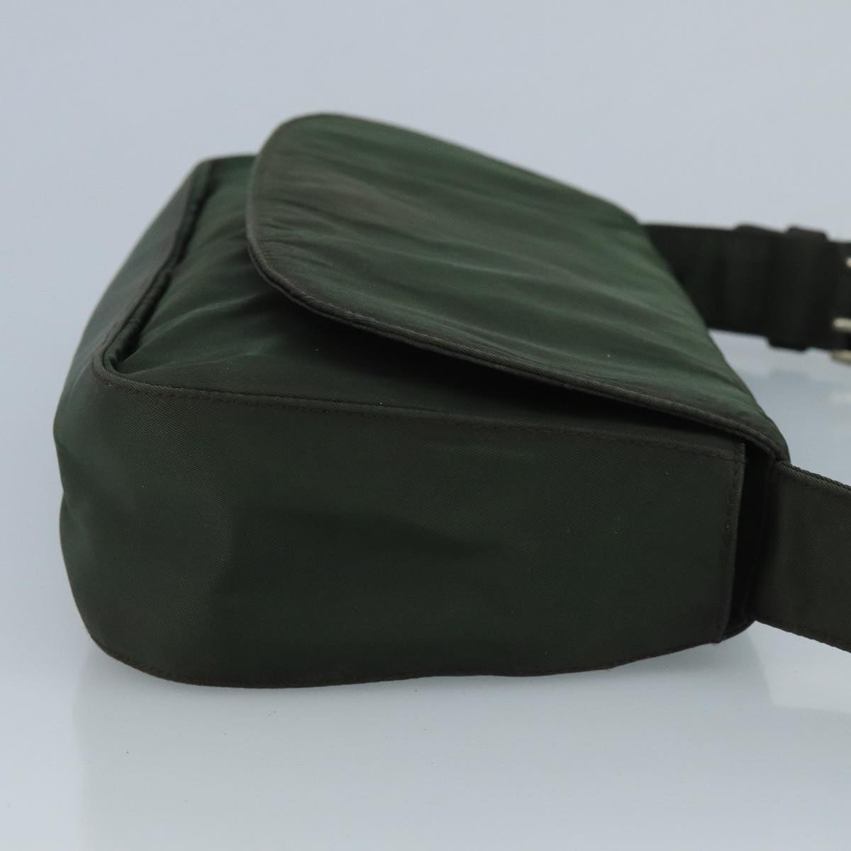 PRADA Shoulder Bag Nylon Green Auth 95145