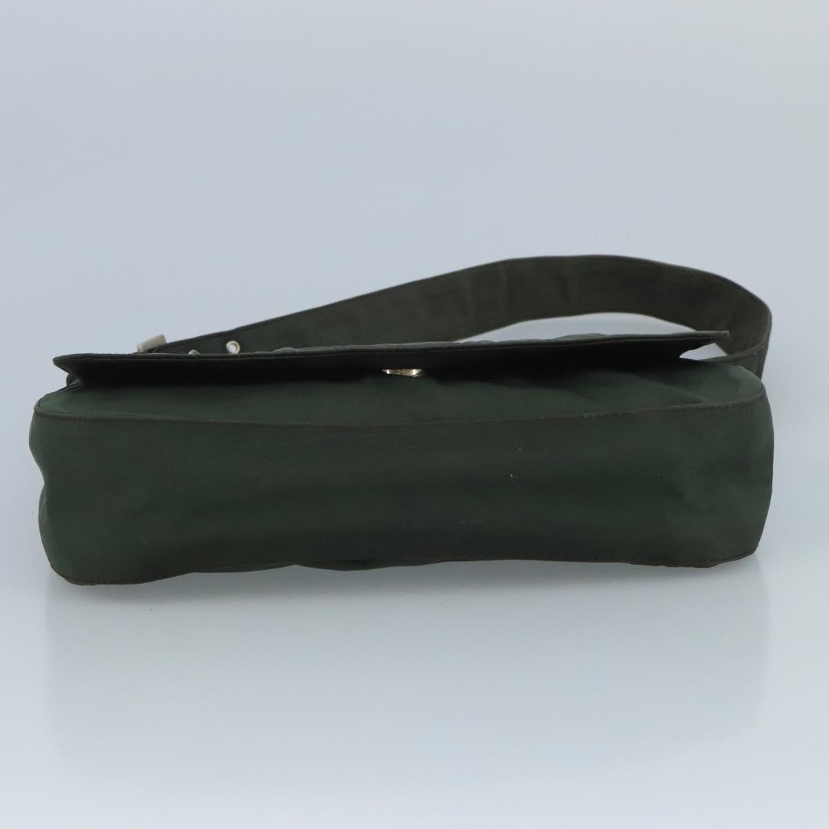 PRADA Shoulder Bag Nylon Green Auth 95145