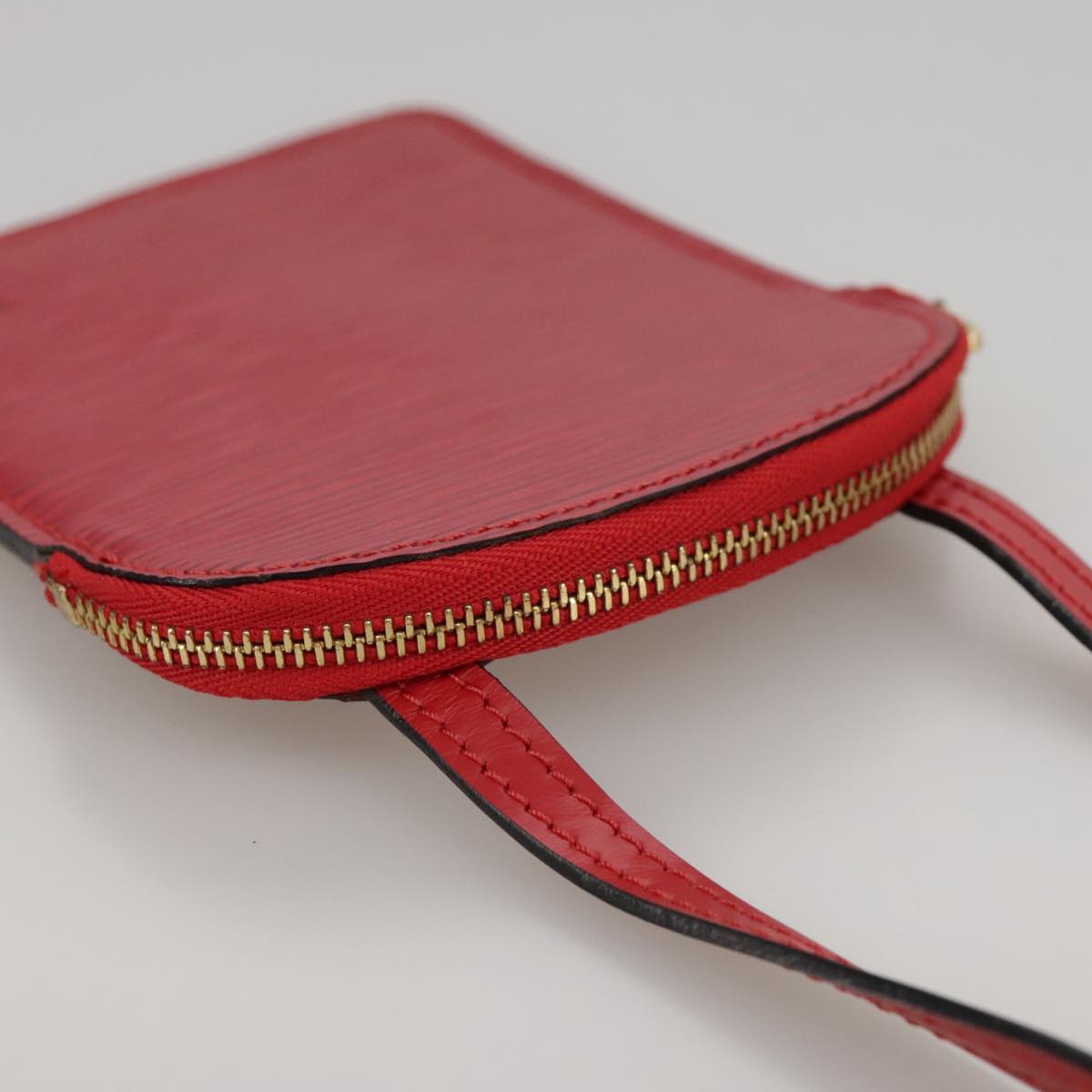 LOUIS VUITTON Epi Pochette Secret Accessory Pouch SPO Red LV Auth 95155SV