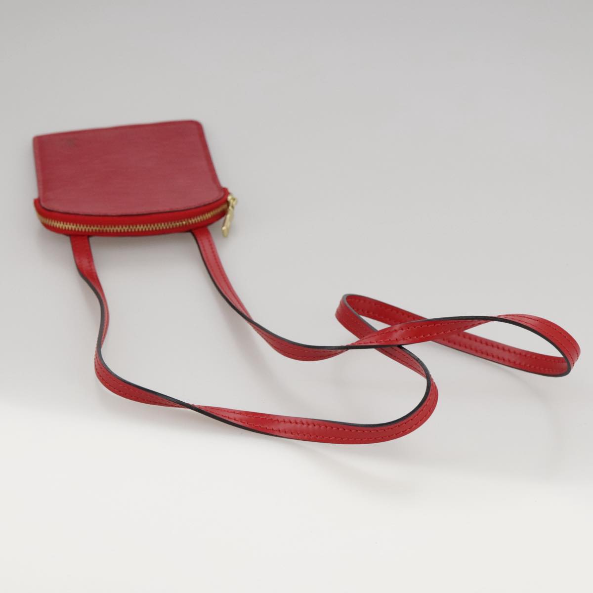 LOUIS VUITTON Epi Pochette Secret Accessory Pouch SPO Red LV Auth 95155SV