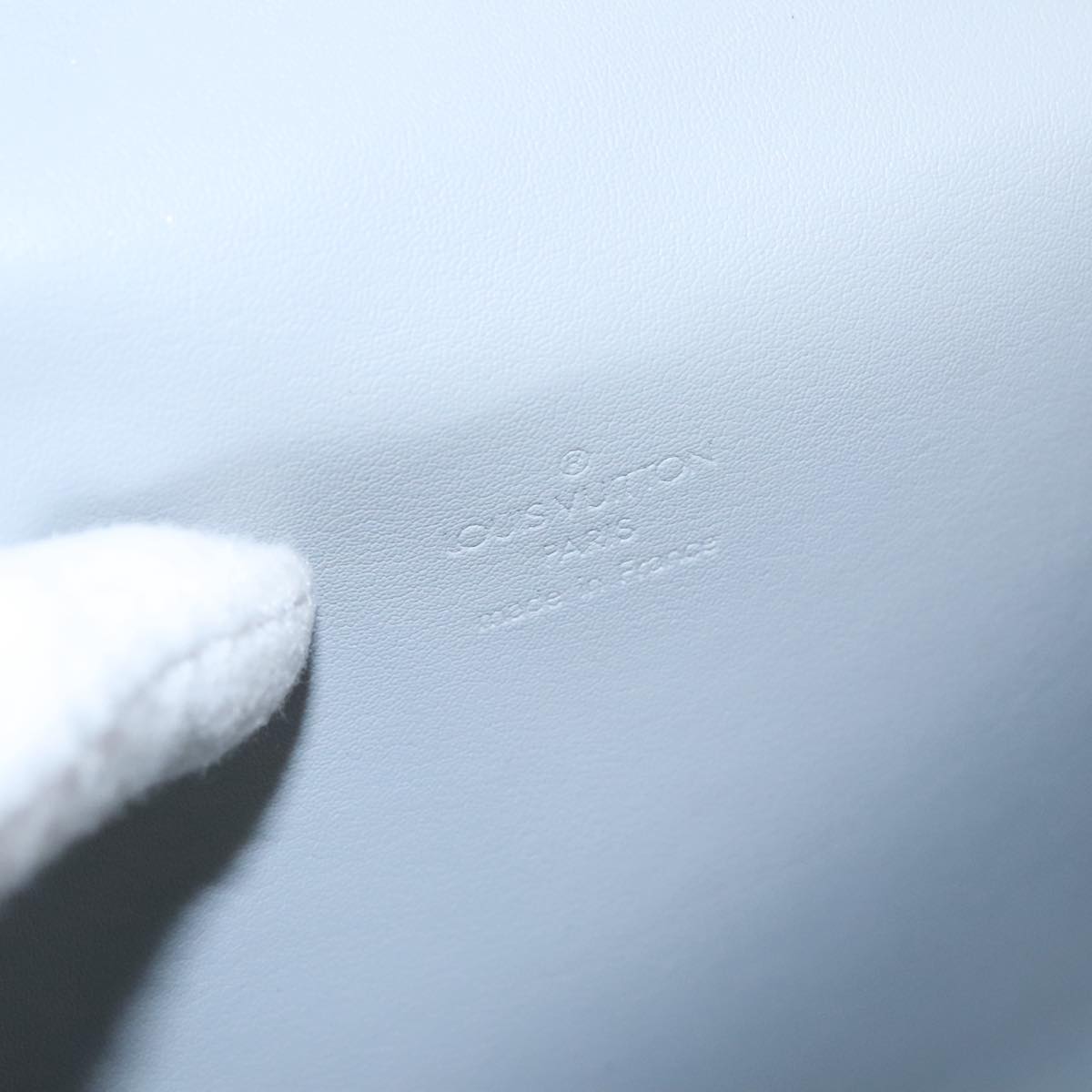 LOUIS VUITTON Monogram Vernis Spring Street Hand Bag Gris M91029 LV Auth 96019