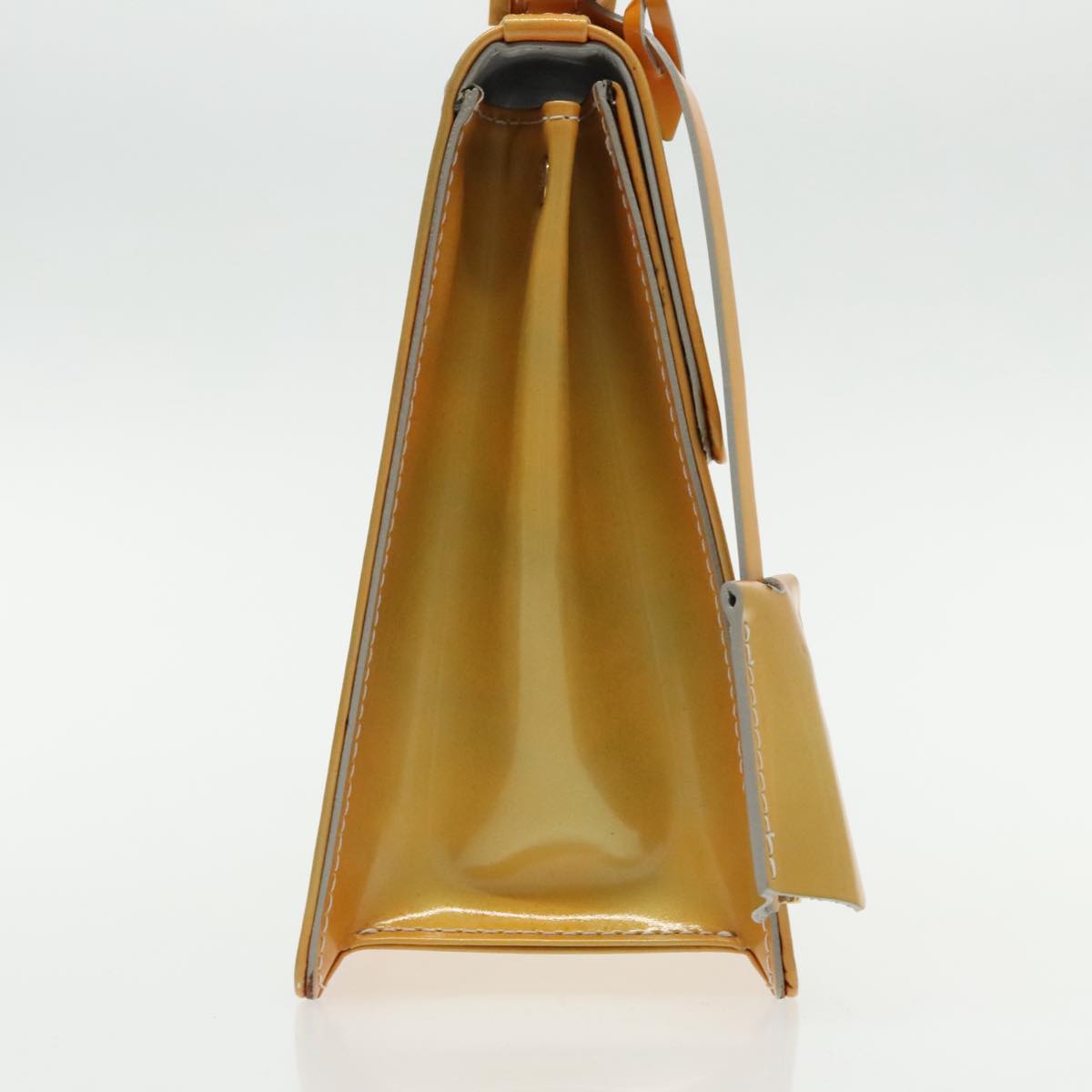 LOUIS VUITTON Monogram Vernis Spring Street Hand Bag Gris M91029 LV Auth 96019