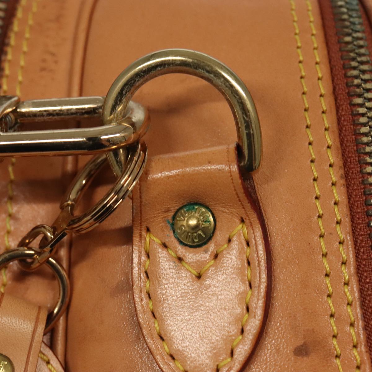 LOUIS VUITTON Nomad Reporter GM Shoulder Bag SPO Beige LV Auth 96049AV