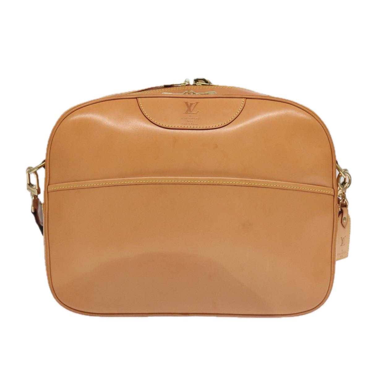 LOUIS VUITTON Nomad Reporter GM Shoulder Bag SPO Beige LV Auth 96049AV