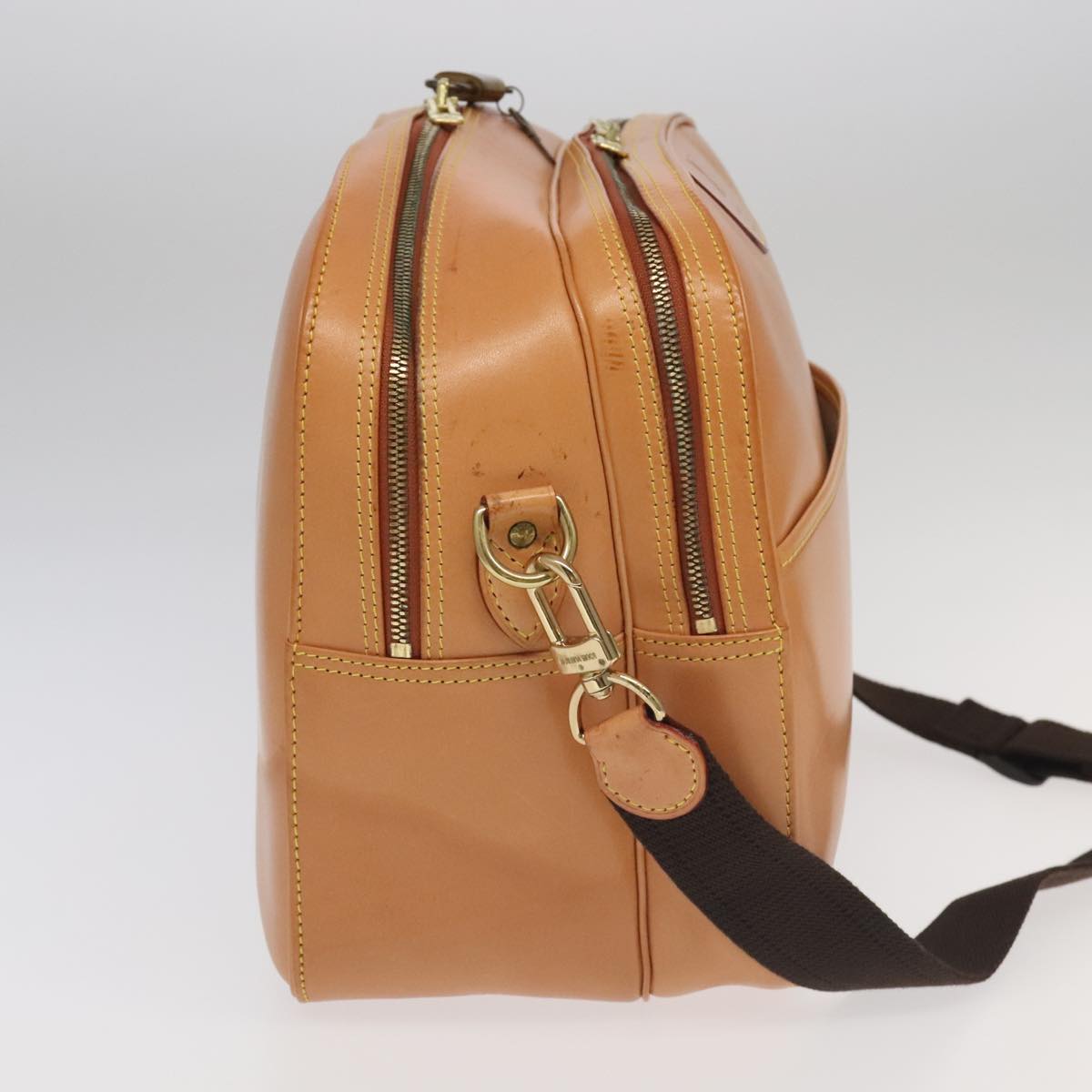LOUIS VUITTON Nomad Reporter GM Shoulder Bag SPO Beige LV Auth 96049SAV