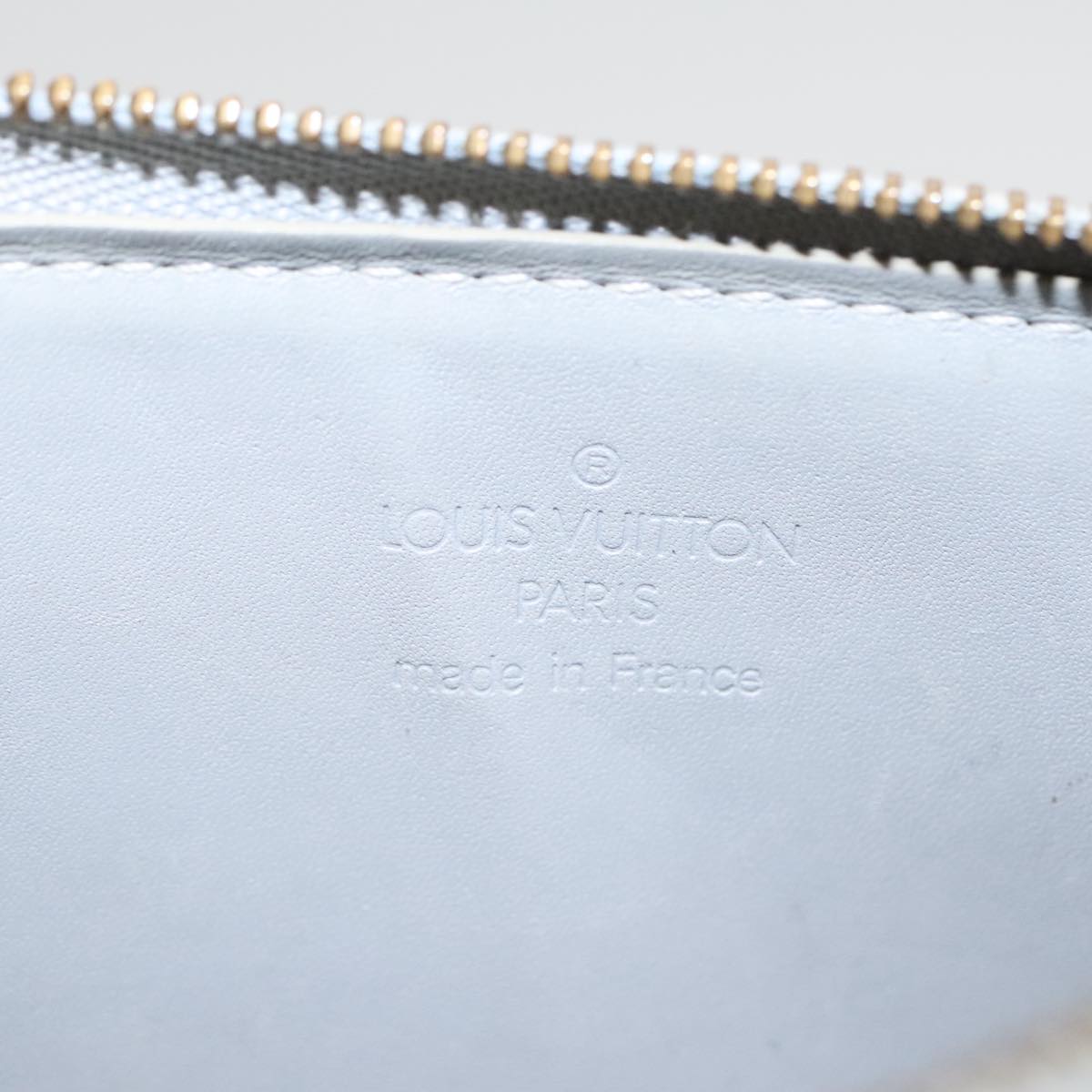 LOUIS VUITTON Monogram Vernis Lexington Accessory Pouch Gris M91056 Auth 96164