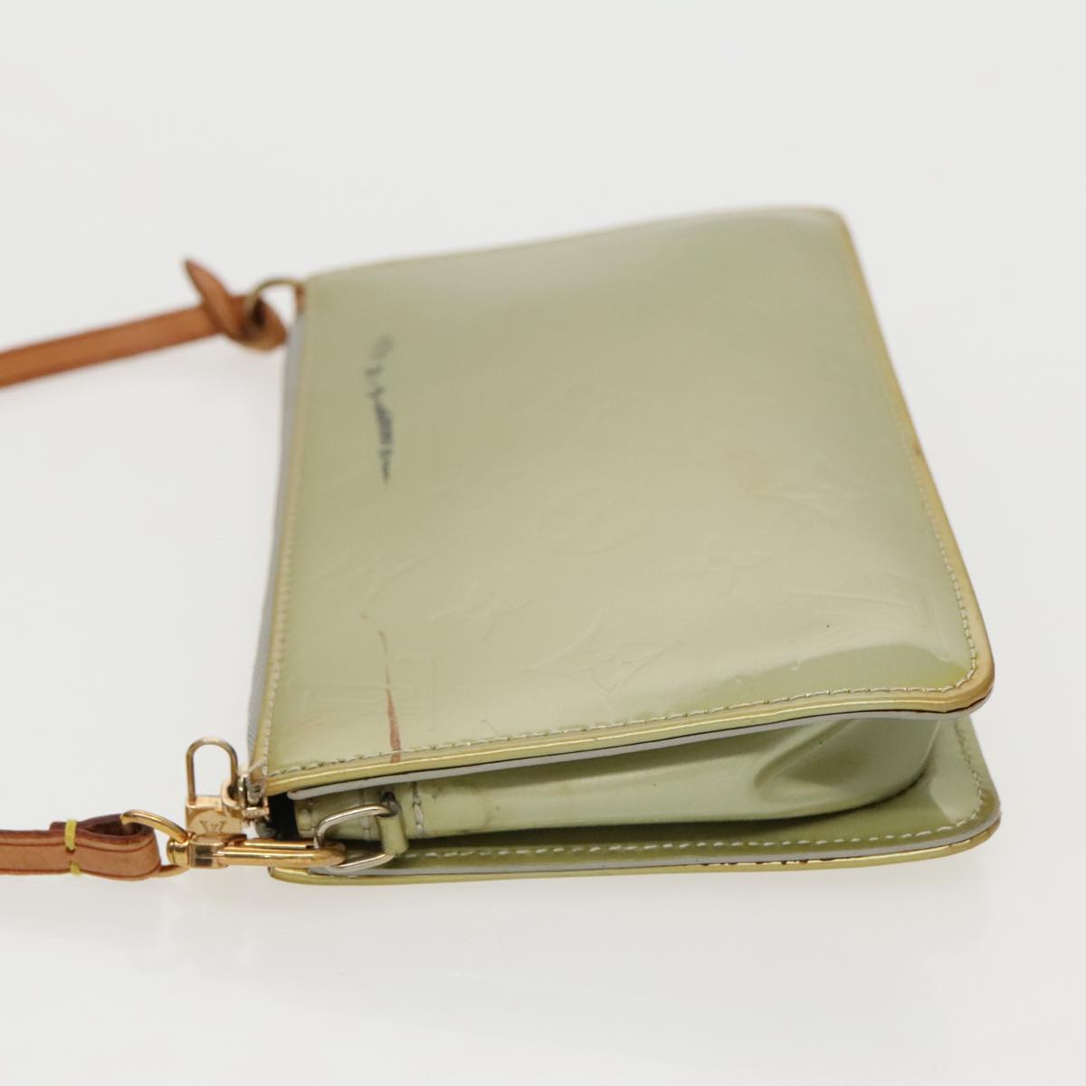 LOUIS VUITTON Monogram Vernis Lexington Accessory Pouch Gris M91056 Auth 96164