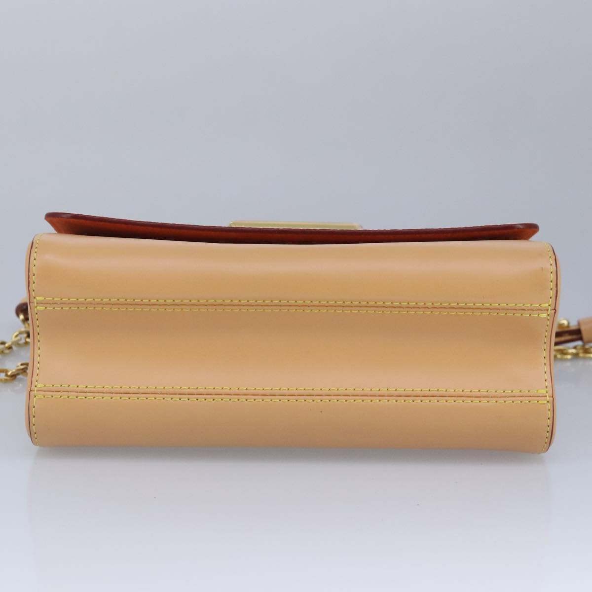 LOUIS VUITTON Catgram Twist MM Shoulder Bag White M44460 LV Auth 96243SM