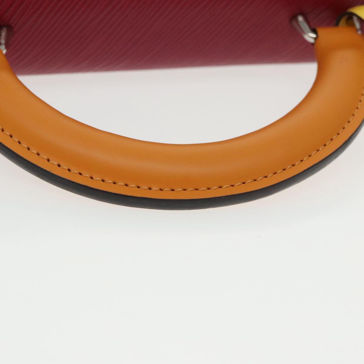 LOUIS VUITTON Epi Peace Love Twist MM Hand Bag Red Blue M52513 LV Auth 96510S