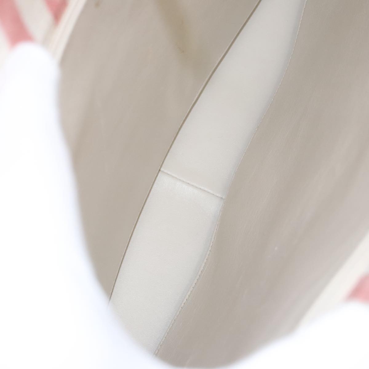 CHANEL Matelasse Chain Shoulder Bag Canvas Gold Pink CC Auth 96691SM