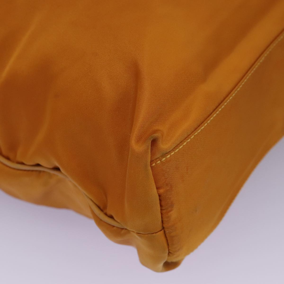 PRADA Shoulder Bag Nylon Orange Auth 96714