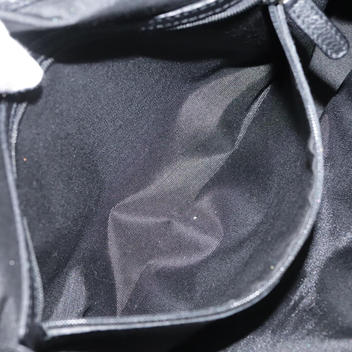 BVLGARI Logo Mania Hand Bag Canvas Black Auth 96720