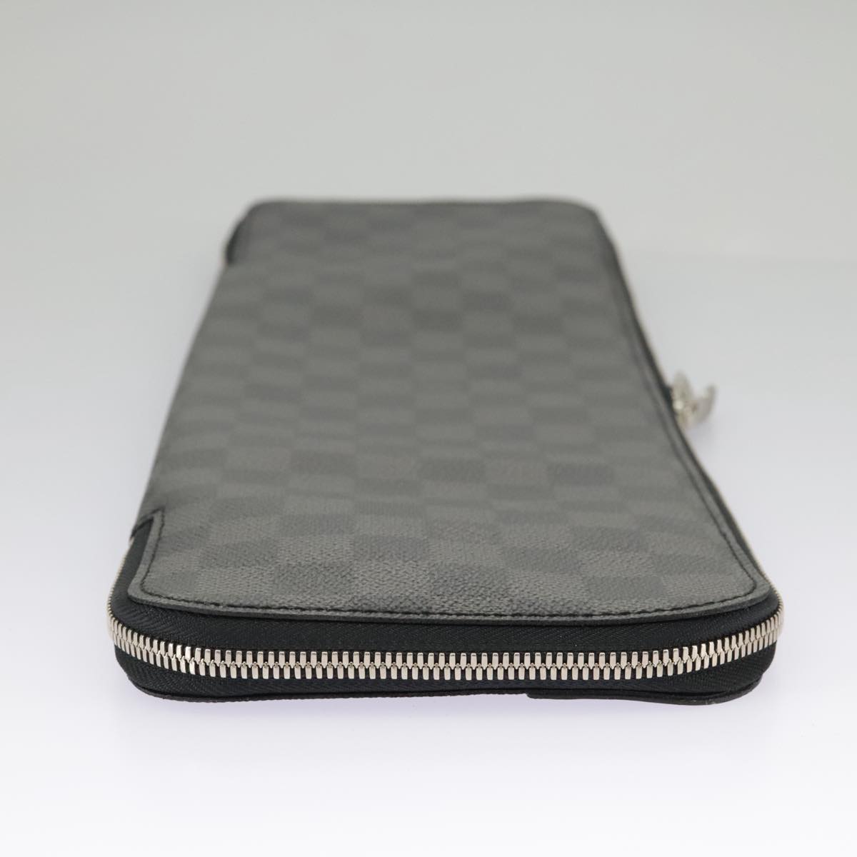 LOUIS VUITTON Damier Graphite Etui 5 Cravat Necktie Case N41136 LV Auth 96758V
