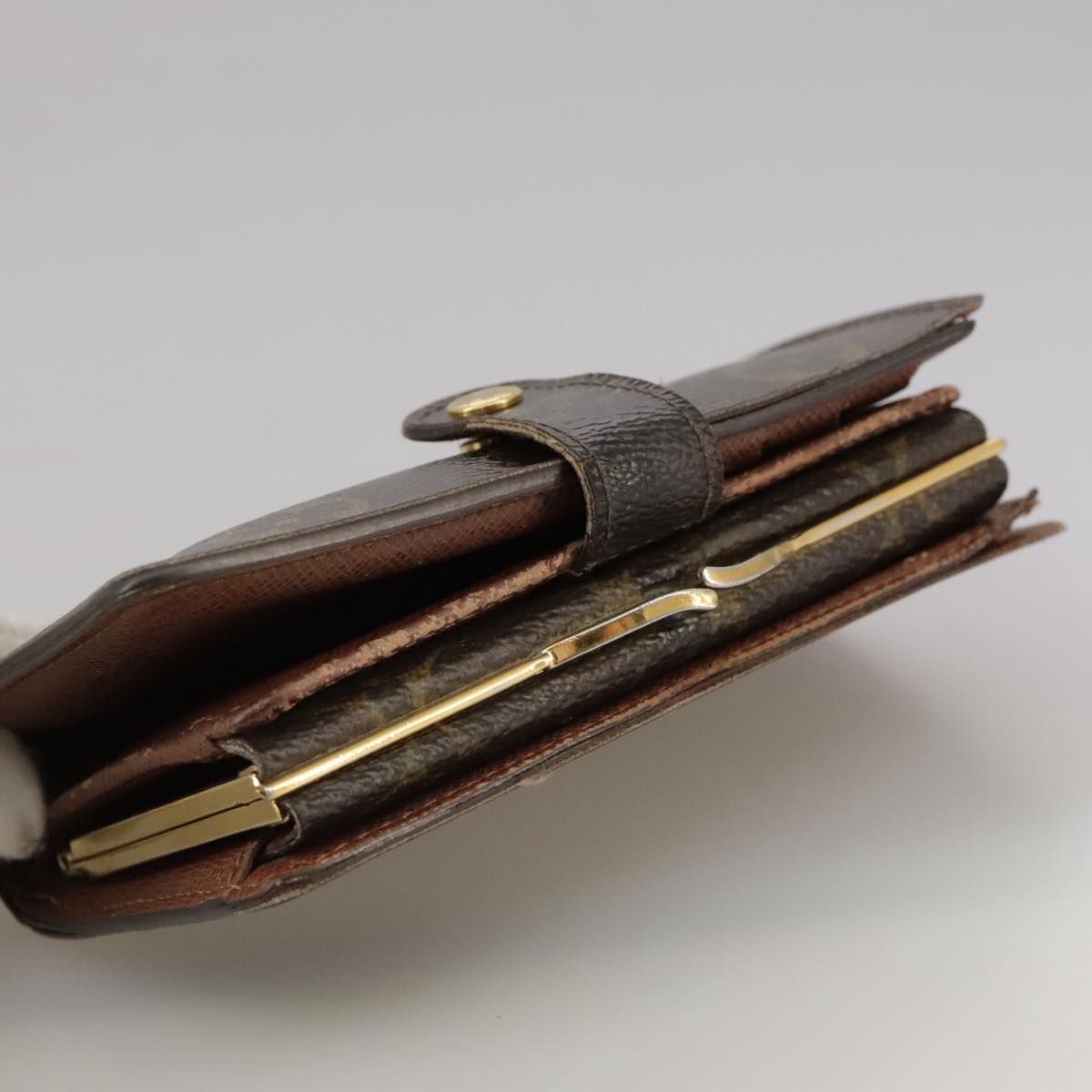 LOUIS VUITTON Monogram Porte Monnaie Billets Viennois Wallet M61663 Auth 96797