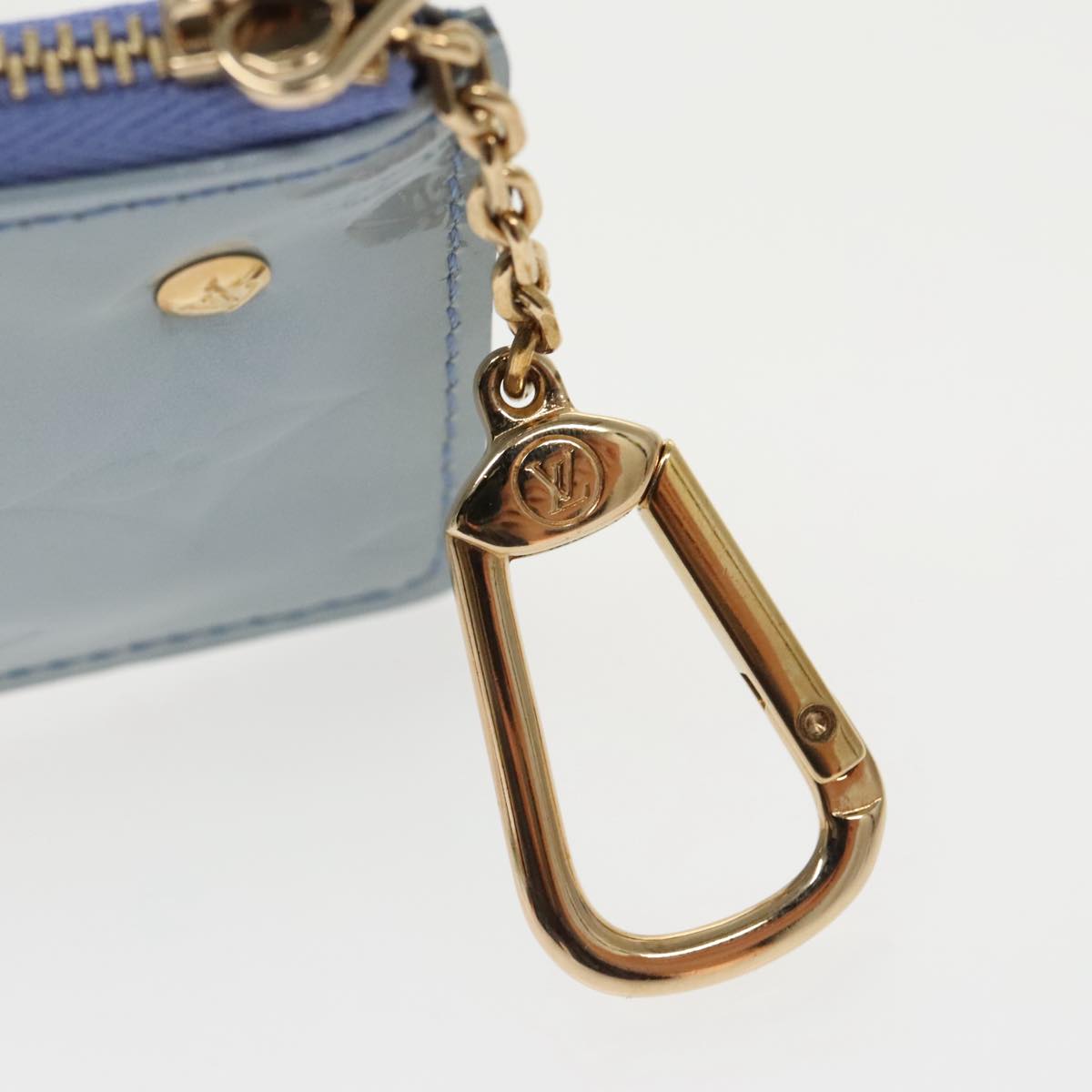 LOUIS VUITTON Monogram Vernis PochetteCles Coin Purse Lavande M91249 Auth 96854V