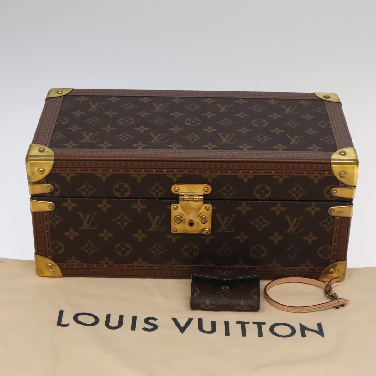 LOUIS VUITTON Monogram Accessories Jewelry Box M20209 LV Auth 97056SAV