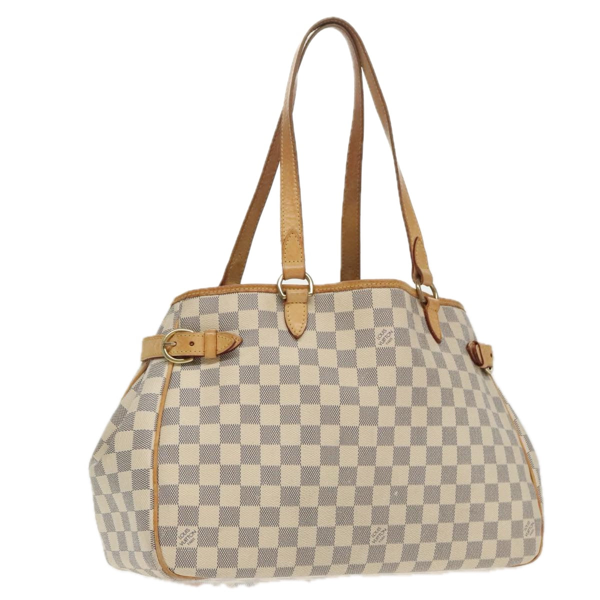 LOUIS VUITTON Damier Azur Batignolles Horizontal Tote Bag N48172 LV Auth 97190
