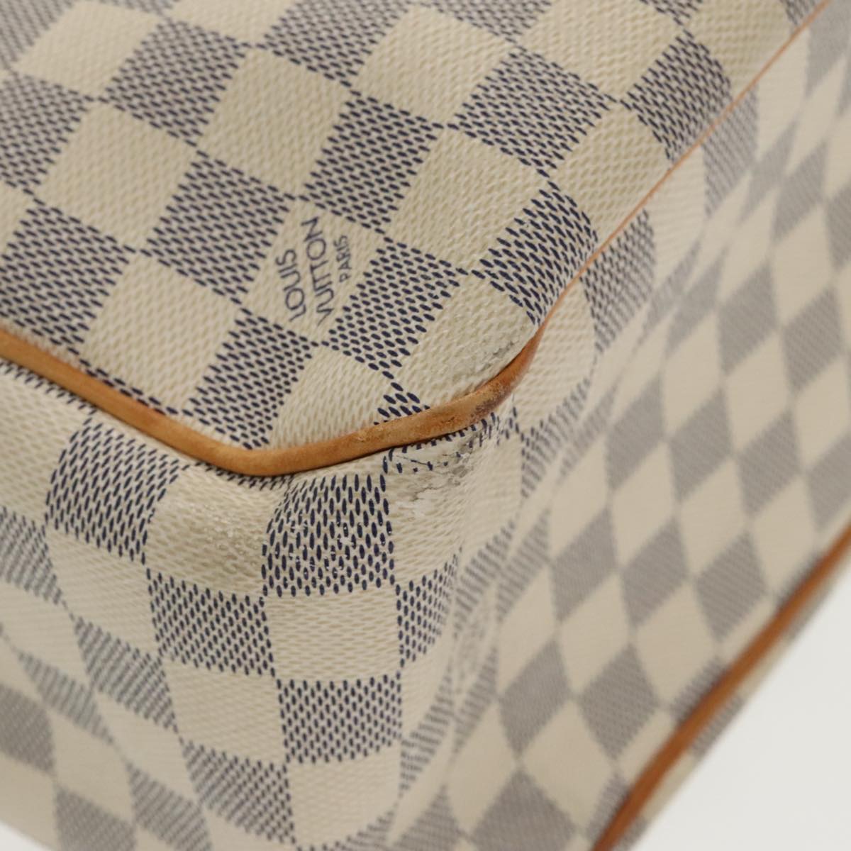 LOUIS VUITTON Damier Azur Batignolles Horizontal Tote Bag N48172 LV Auth 97190