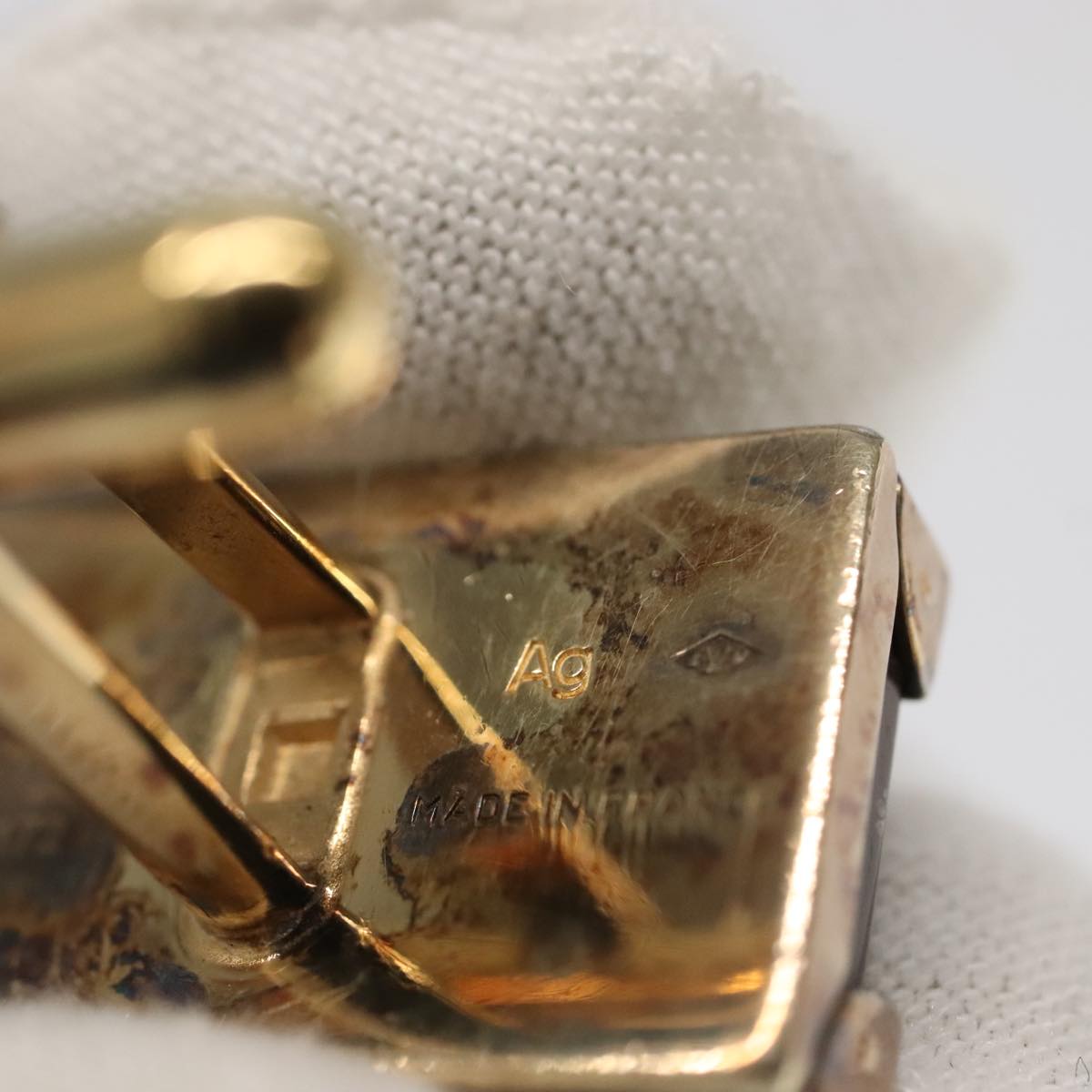 LOUIS VUITTON Damier Cuffs Buttons De Manchette Senior Tulle M65737 Auth 97339V