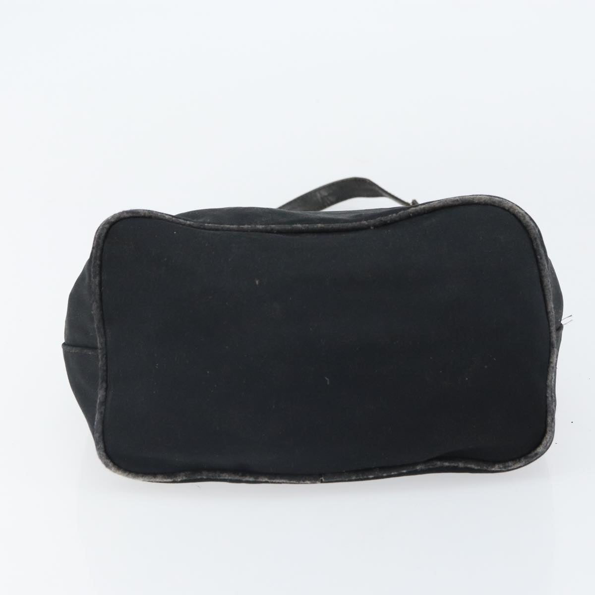FENDI Mamma Baguette Shoulder Bag Leather Black Silver Auth 97412