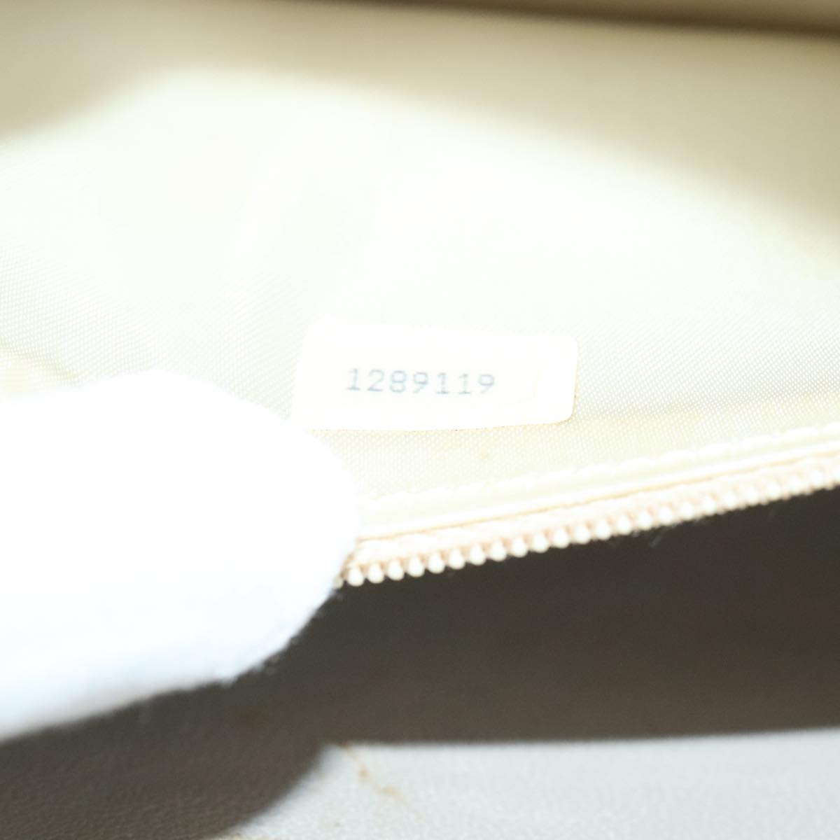 CHANEL Matelasse Chain Shoulder Bag Lamb Skin Beige Gold CC Auth 97457