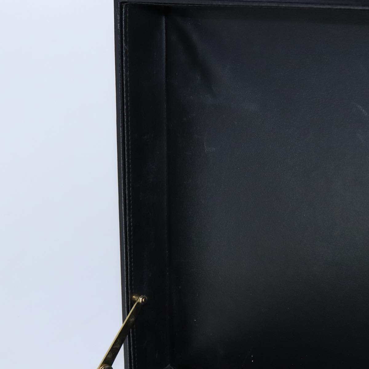 BALLY Attache Case Trunk Leather Black Auth 97465