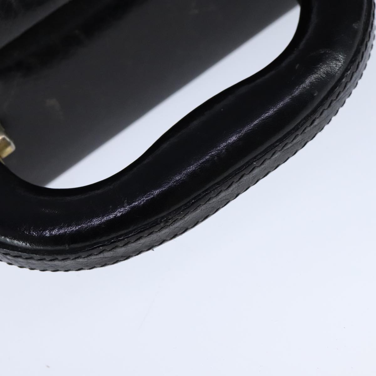 BALLY Attache Case Trunk Leather Black Auth 97465