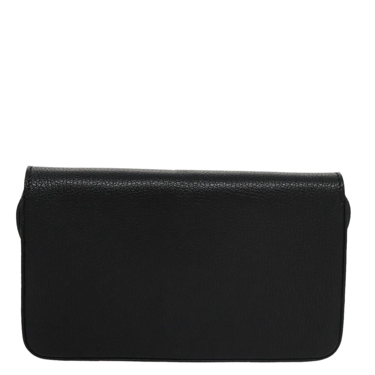 BURBERRY Shoulder Bag Leather Black Auth 97782