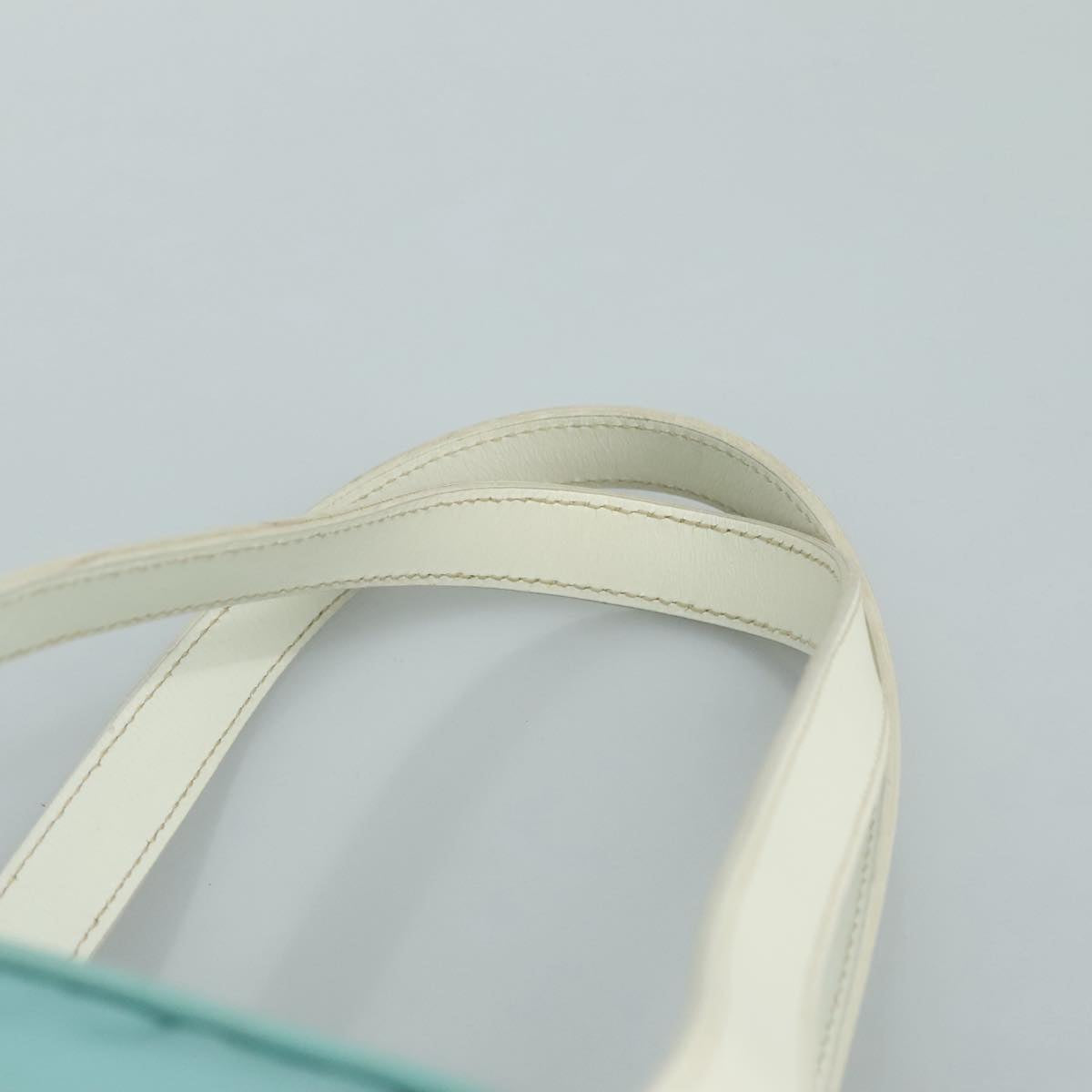PRADA Shoulder Bag Nylon Light Blue Silver Auth 97798V