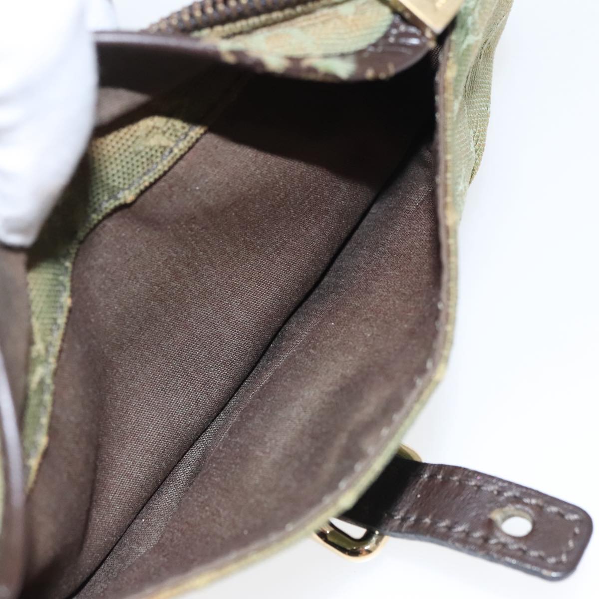 LOUIS VUITTON Monogram Mini Ansophie Pouch Pouch Khaki M92698 LV Auth 97941