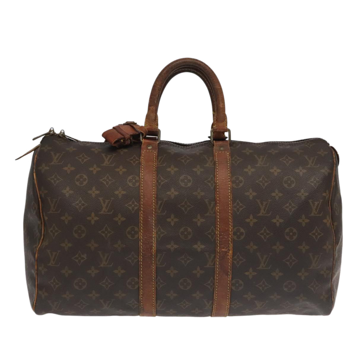 LOUIS VUITTON Monogram Keepall 45 Boston Bag M41428 LV Auth 97962