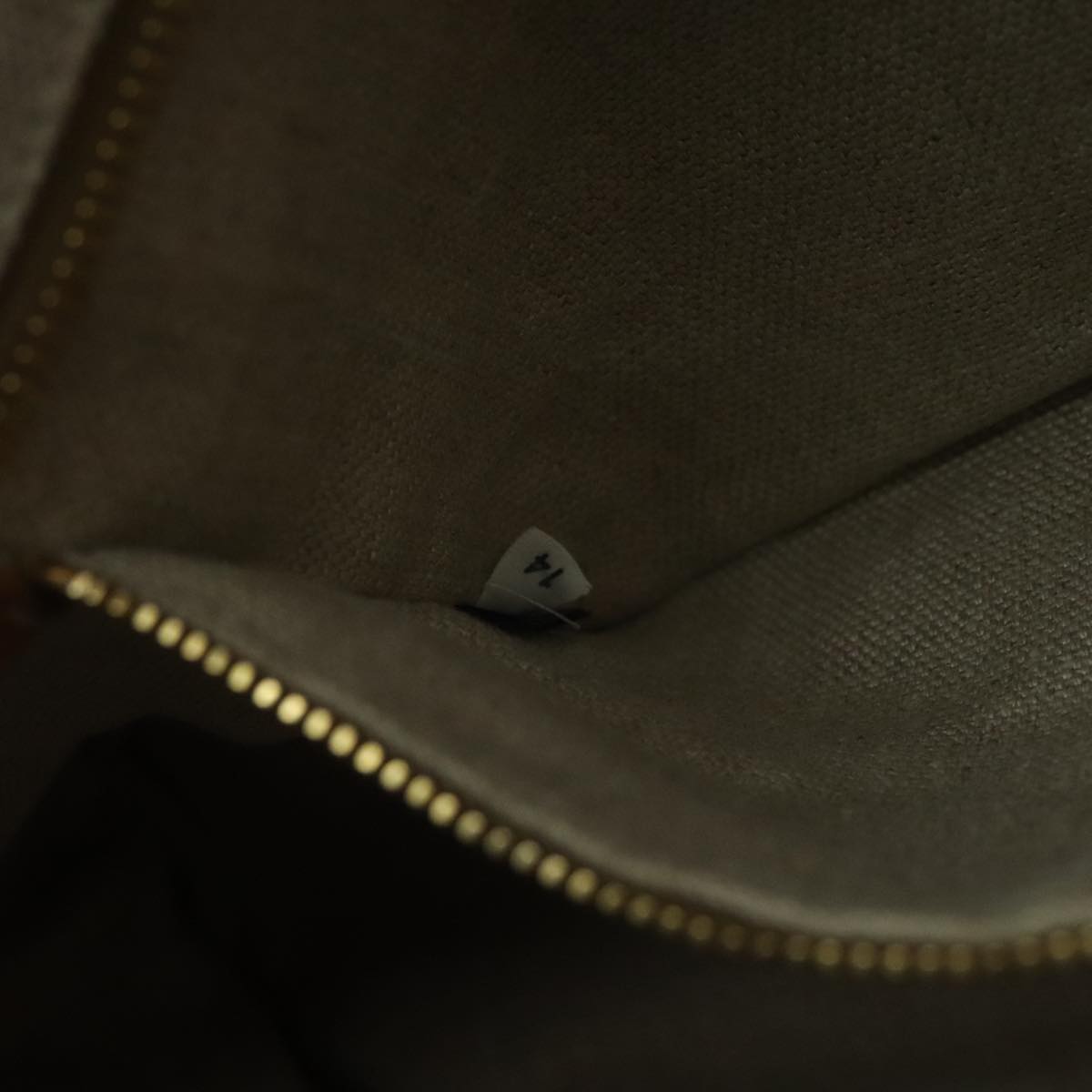 PRADA Canapa GM Hand Bag Canvas Black Orange gold Auth 98112V