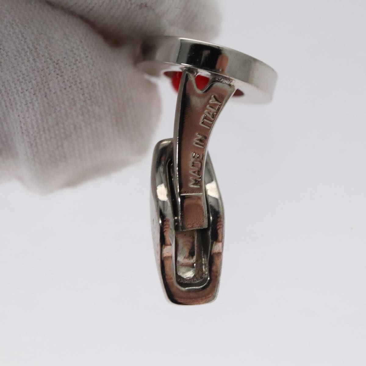LOEWE Cuffs metal Silver tone Auth 98157