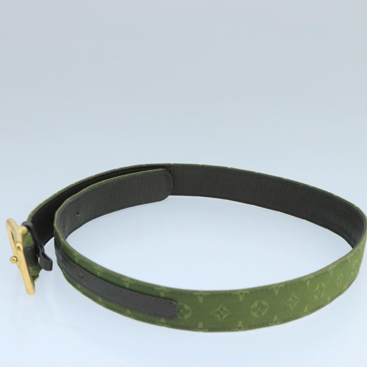 LOUIS VUITTON Monogram Mini Ceinture Belt 36.6"""""""" TST Khaki LV Auth 98161