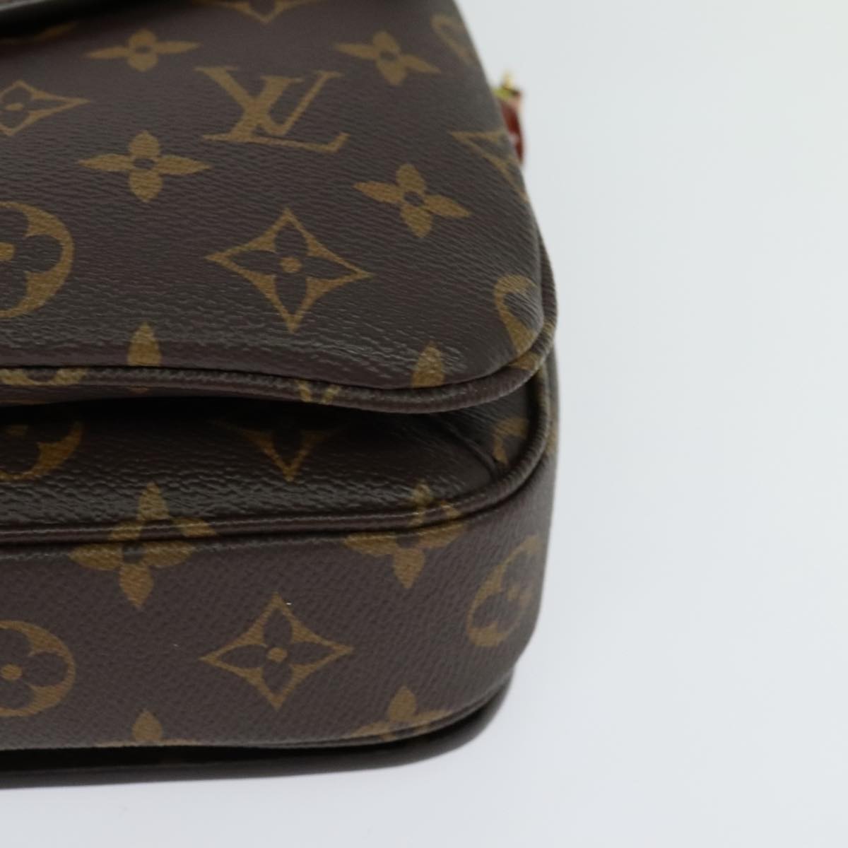 LOUIS VUITTON Monogram Pochette Metis MM Hand Bag 2way M43628 LV Auth 98243A
