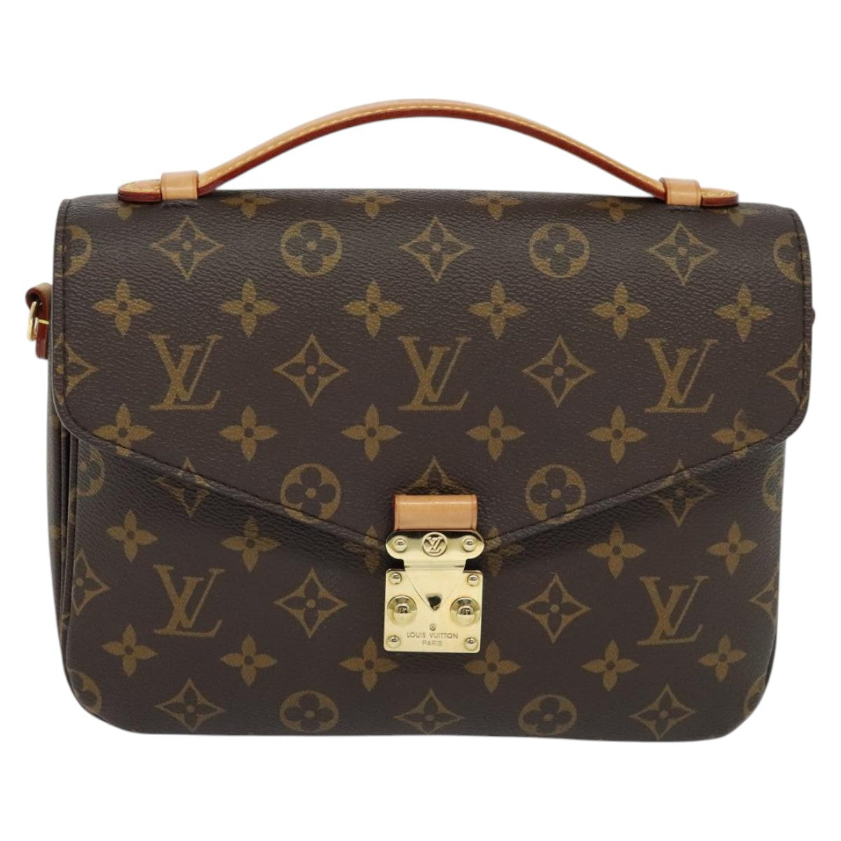 LOUIS VUITTON Monogram Pochette Metis MM Hand Bag 2way M43628 LV Auth 98243A