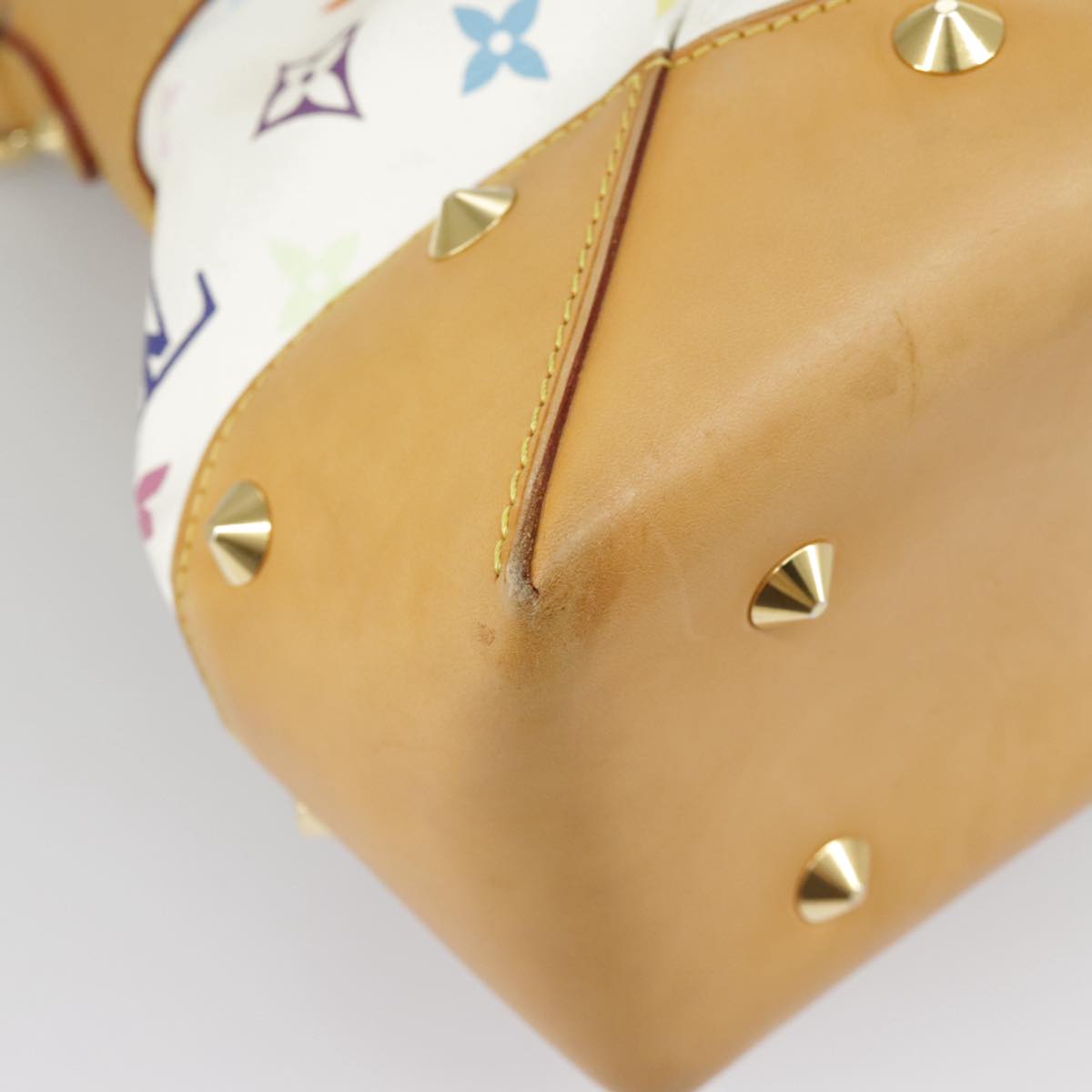 LOUIS VUITTON Monogram Multicolor Judy GM Shoulder Bag White M40253 Auth 98245AV