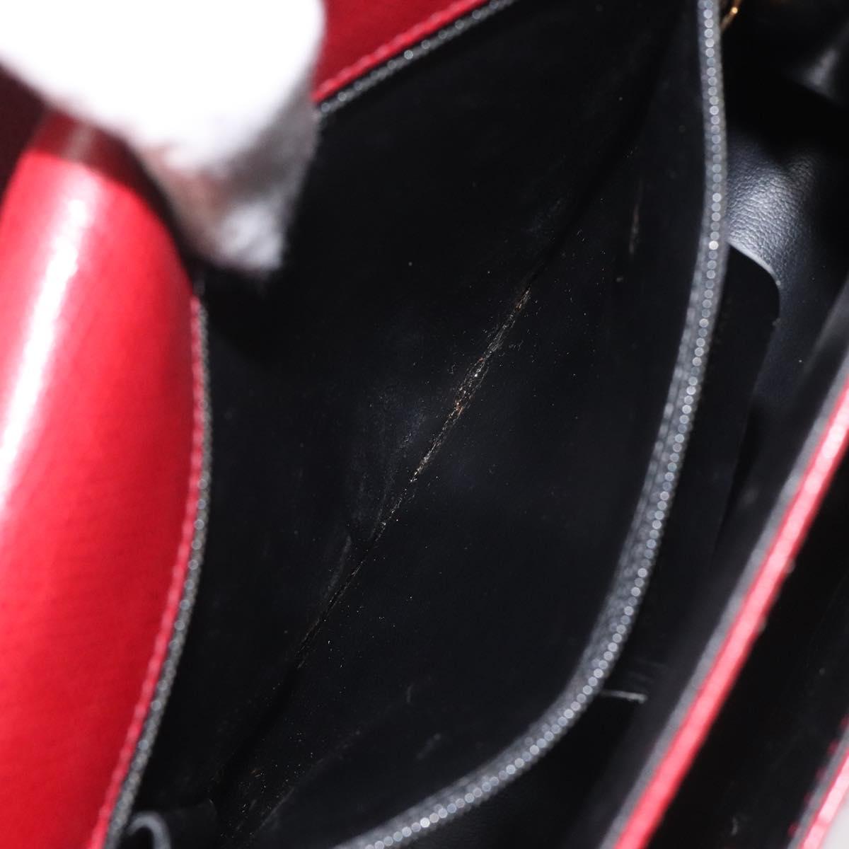 Salvatore Ferragamo Shoulder Bag Leather Red Auth 98267