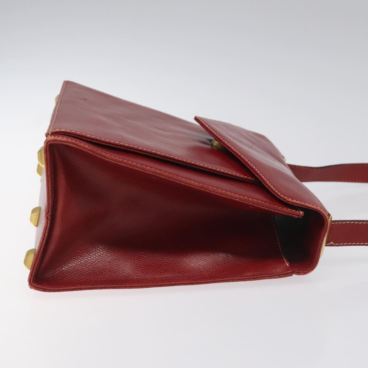 Salvatore Ferragamo Shoulder Bag Leather Red Auth 98267