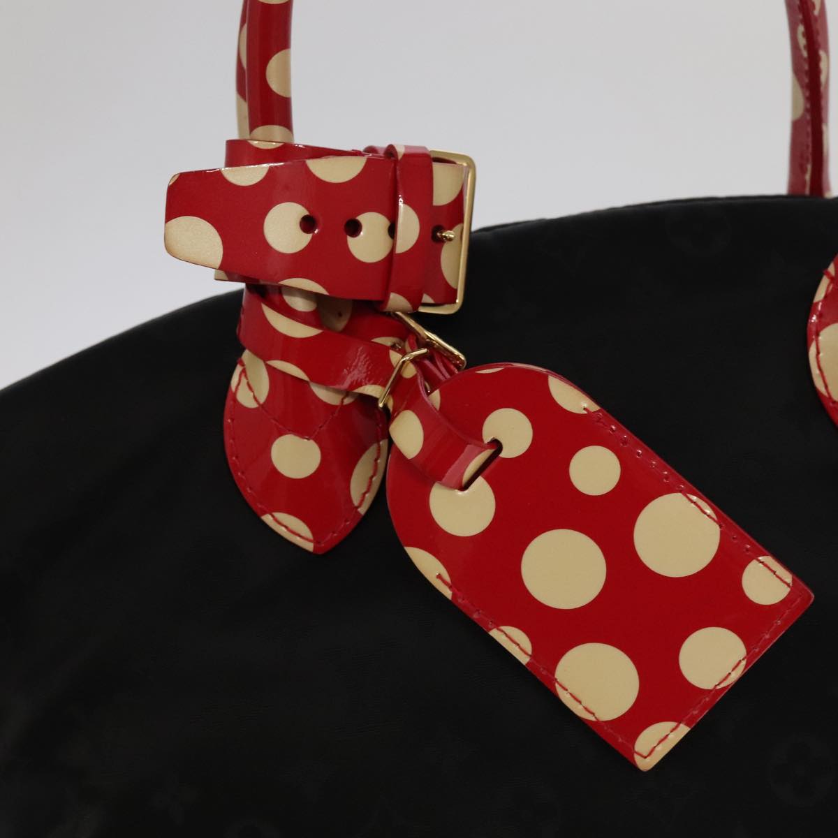 LOUIS VUITTON Vernis Dot Infinity Lockit MM Hand Bag M40681 LV Auth 98310V