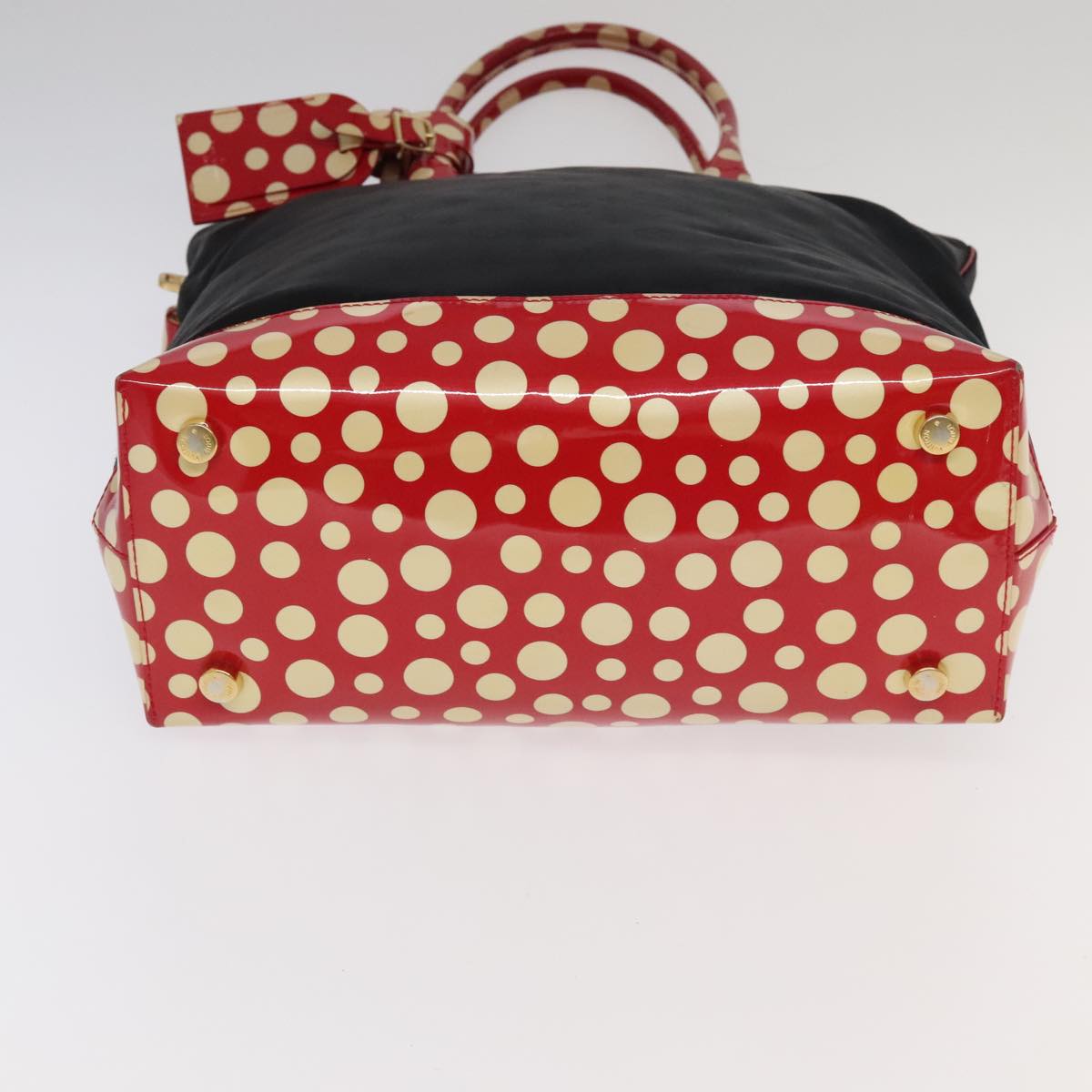 LOUIS VUITTON Vernis Dot Infinity Lockit MM Hand Bag M40681 LV Auth 98310V