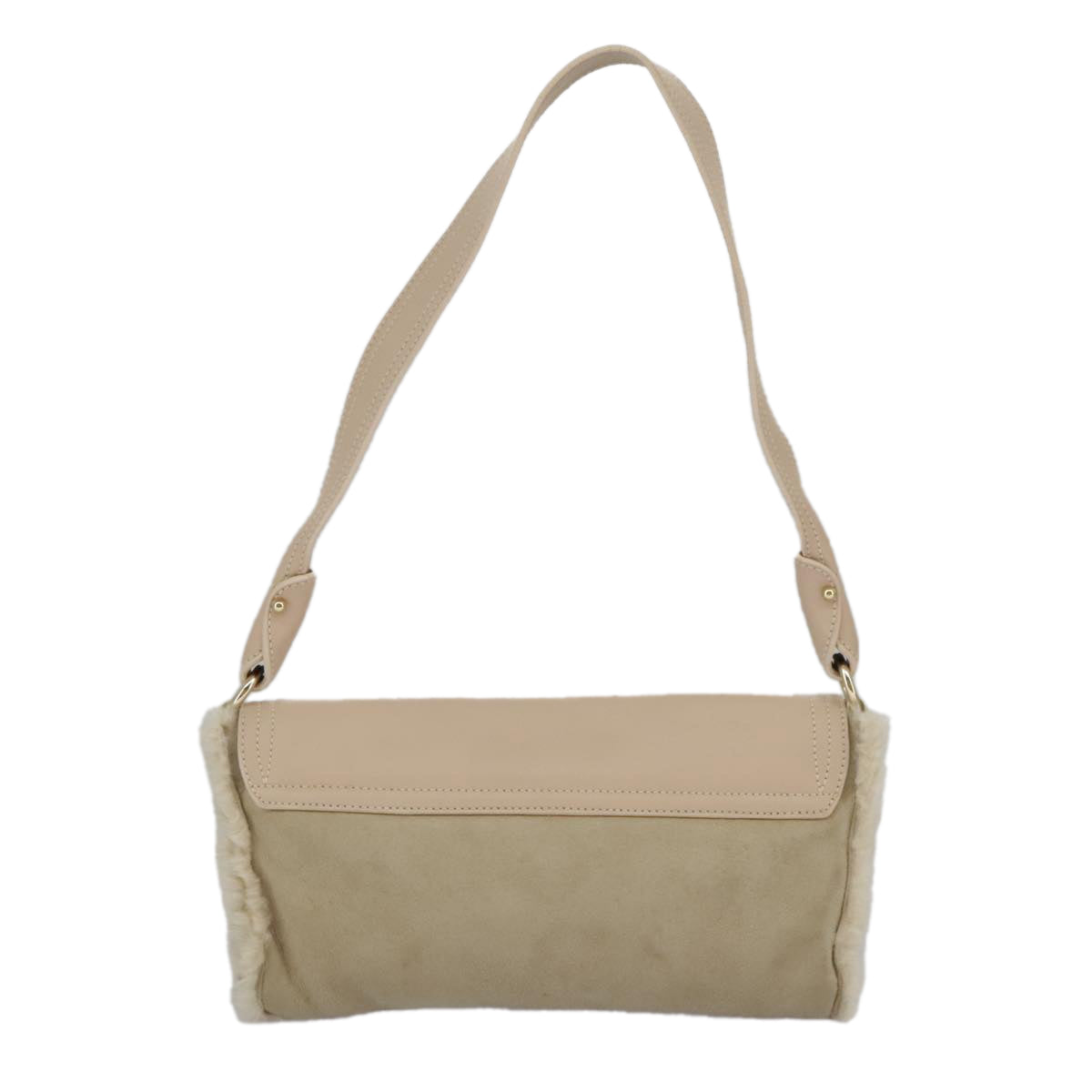 Salvatore Ferragamo Gancini Shoulder Bag Pink Gold Auth 98425